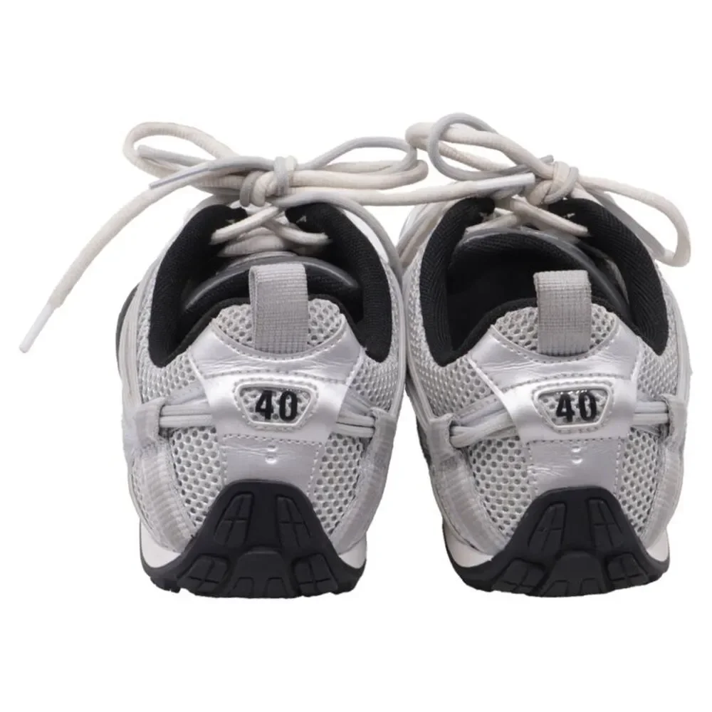 Balenciaga Radar Gradient Lines Sneakers in Silver Polyester